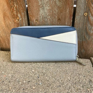 Women’s‎ Blue Zipper 90’s Wallet